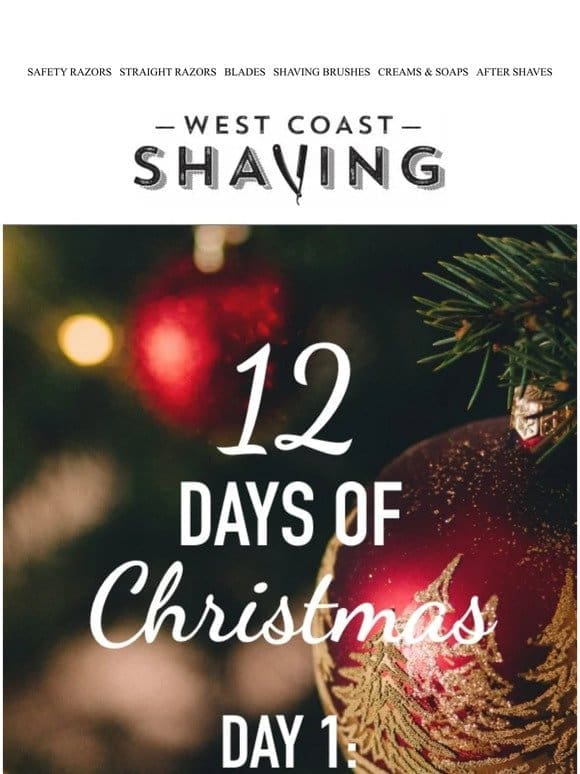12 Days of Christmas: 30% Off Shaving Soaps