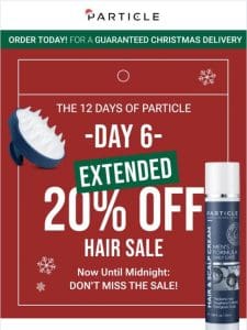 12 Days of Particle: 20% Off Hair Products