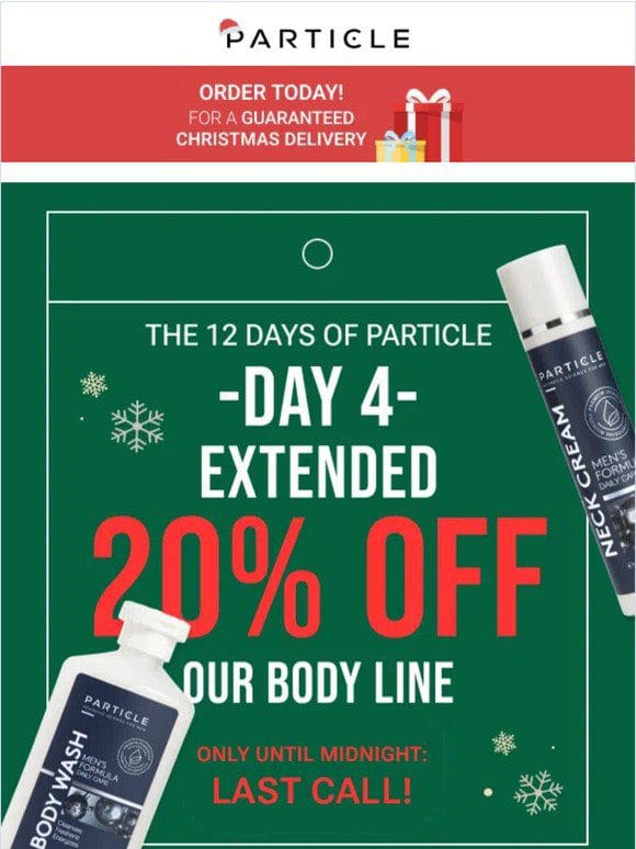 12 Days of Particle: BODY Discount EXTENDED