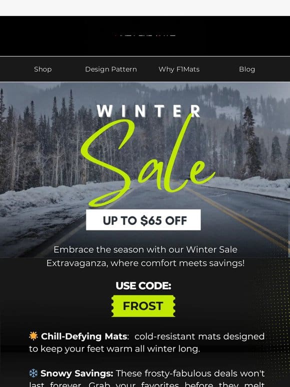 15% OFF! Winter Sale Alert