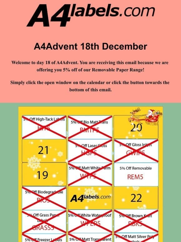 18th December with A4Advent