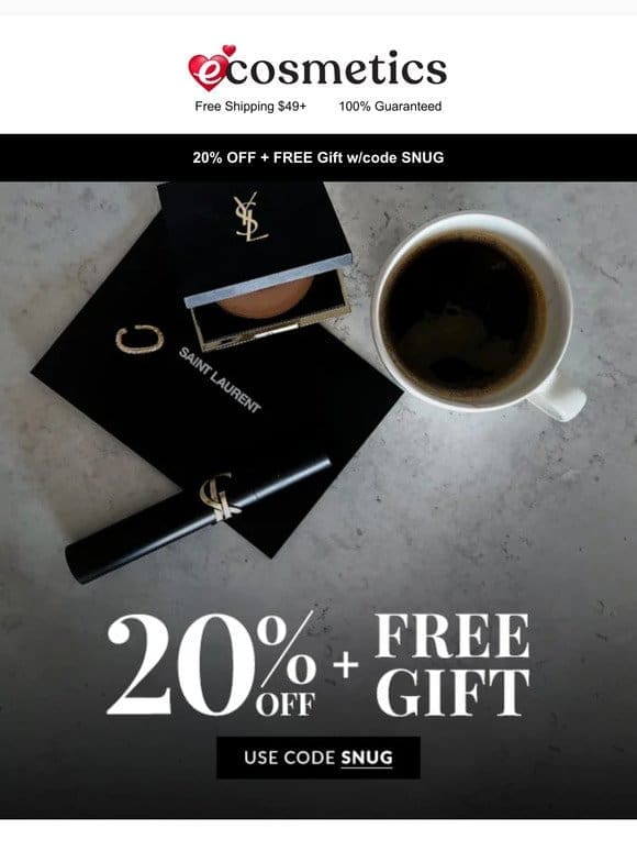 20% OFF + FREE Gift!
