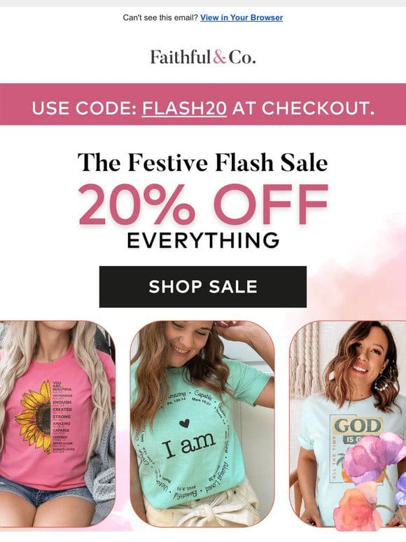 20% OFF Festive Flash Sale! ✨
