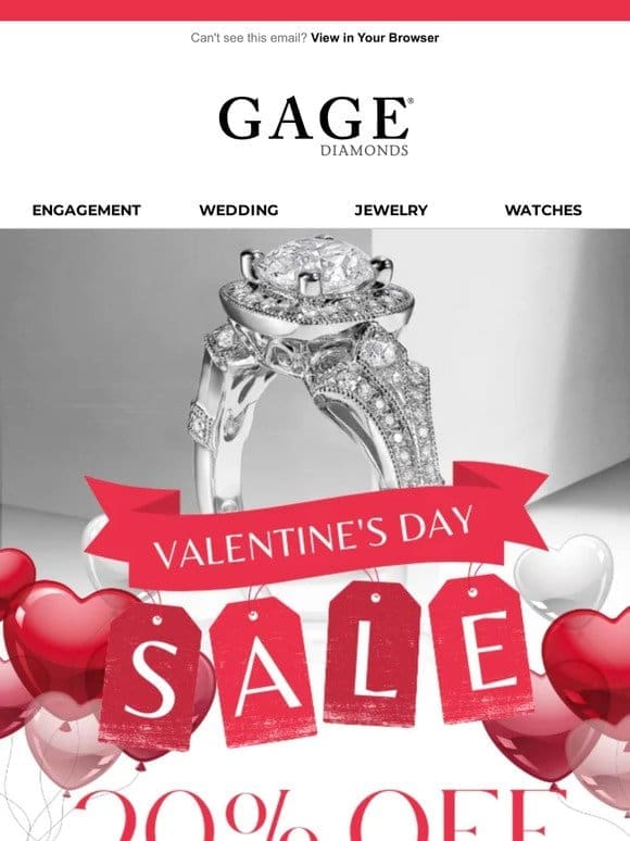 20% Off Best Sellers for Valentine’s Day