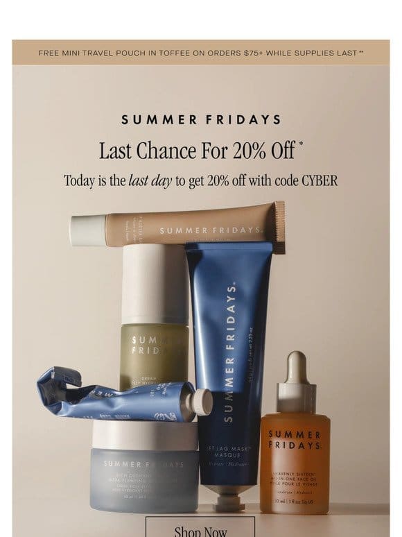 $20 OFF ends today