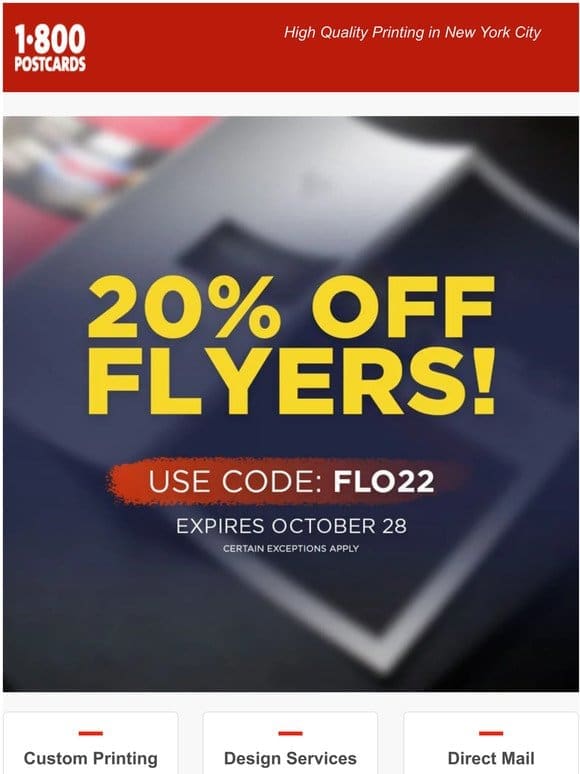 20% Off Flyers!