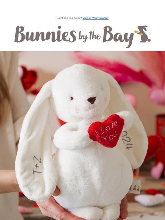 20% Off Our Special Valentine Bunny – Today Only ❤️