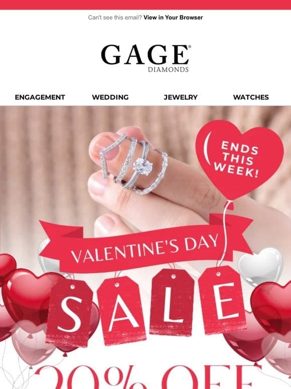 20% Off Valentine’s Day Sale Is Almost Over