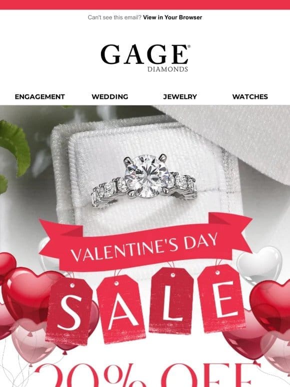 20% Off Valentine’s Sale Is Here!