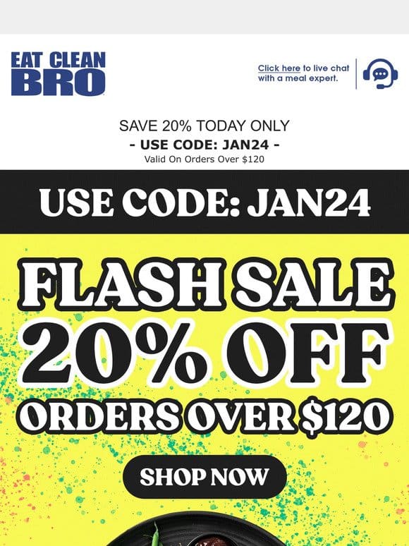 20% SAVINGS | TODAY ONLY – Ends 11:59pm