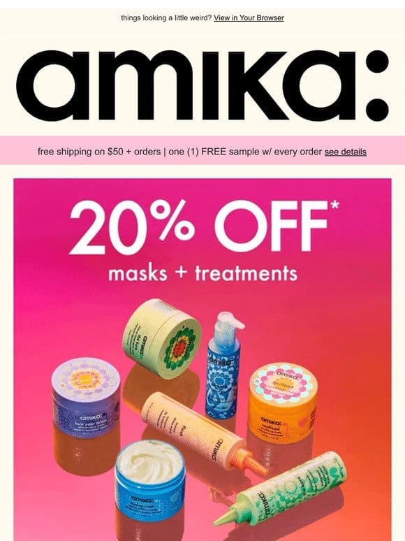 20% off masks for one day only—hurry!