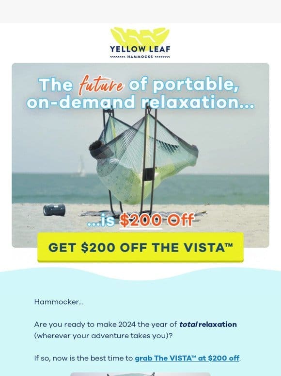 $200 Off Portable Relaxation in 2024