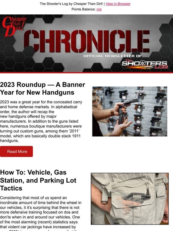 2023 Roundup – Great Year for Handguns， Good Buckshot Loads， Marlin 1894 .357 Mag. Review and More!