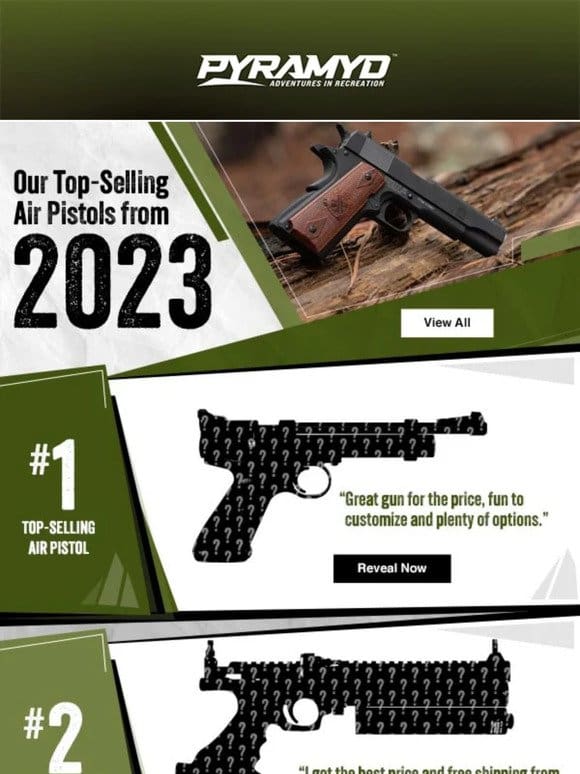 2023 Top Selling Air Pistols