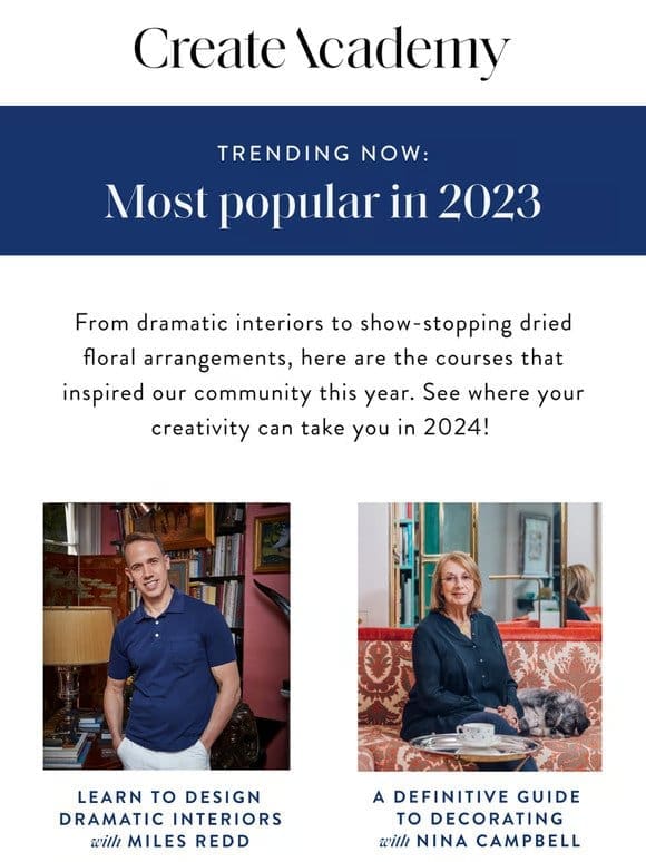2023’s most popular courses