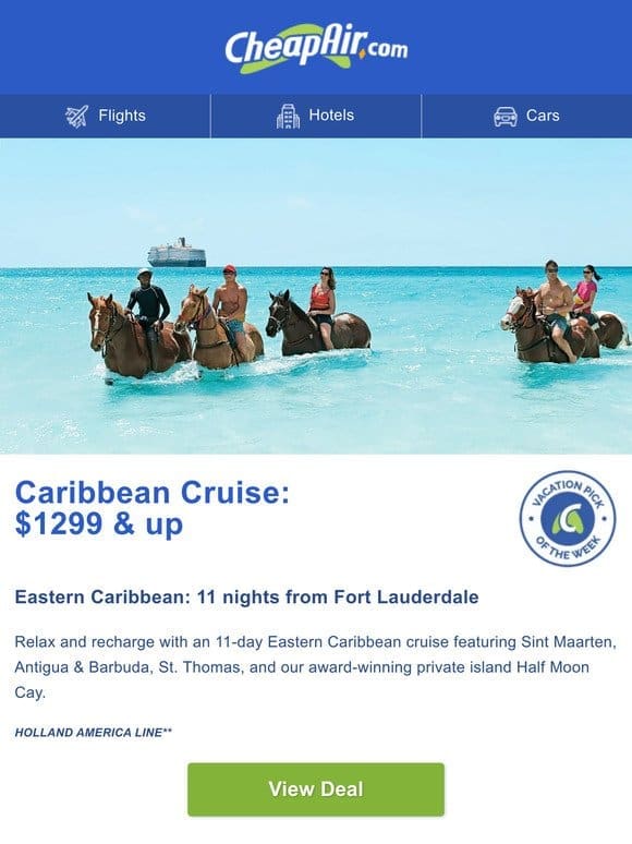2024 Cruise Deals & Vacation Packages w/Airfare