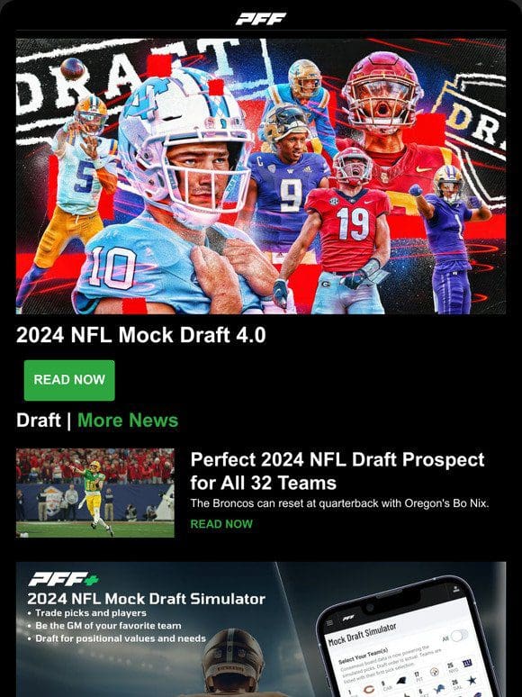 2024 NFL Mock Draft 4.0， Week 18 Betting Preview， Fantasy Injury Roundup