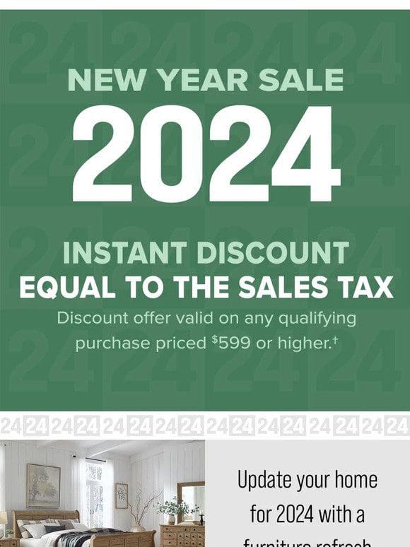 2024 New Years Tax Sale!