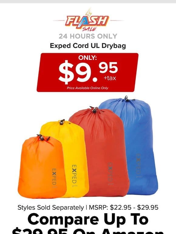 24 HOURS ONLY | EXPED DRYBAG | FLASH SALE