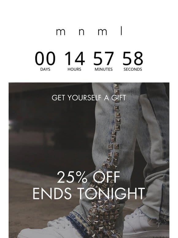 25% OFF ends at midnight ⌛