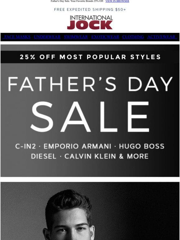 25% Off C-IN2， Emporio Armani， Calvin Klein， Hugo Boss & more