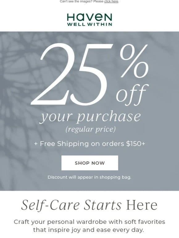 25% Off These Self-Care Essentials + 50% Off 2 Sale Items!