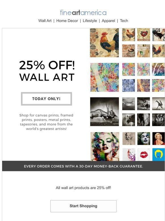 25% Off Wall Art – Just a Few Hours Remaining!