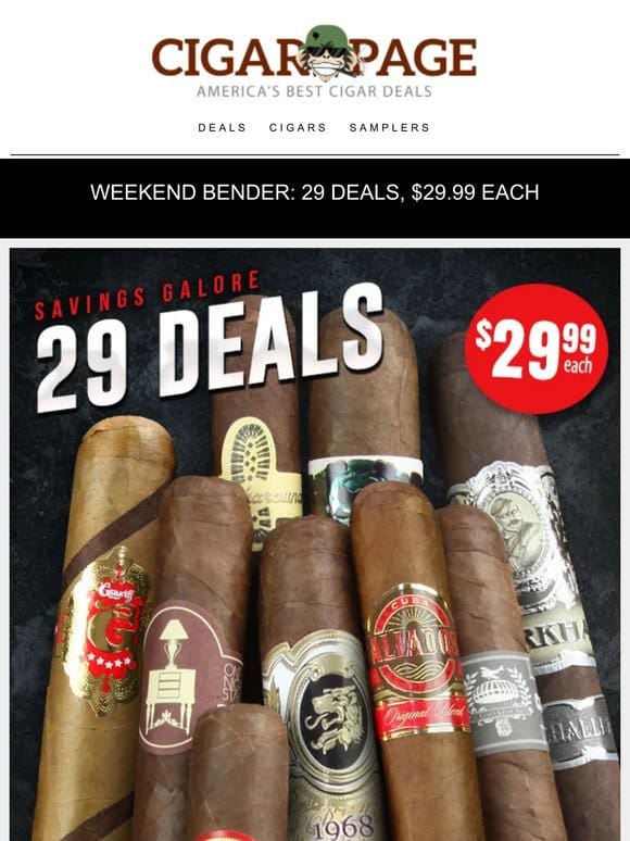 29 deals， $29 each