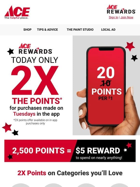 2x Points Alert   Going on NOW