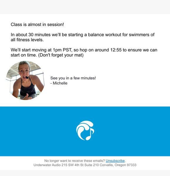 30 Minute Warning! (Fitness Class Week 3)