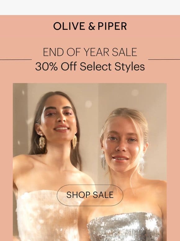 30% OFF select styles