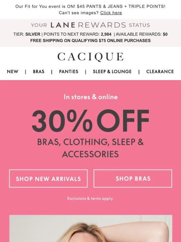 30% OFF the bras you love most (+ so much more)