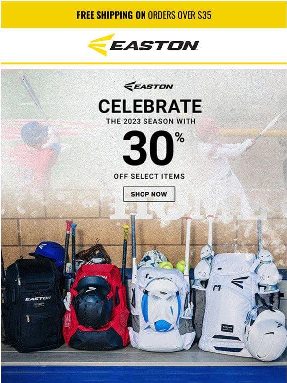 30% Off Gear Across All Product Lines