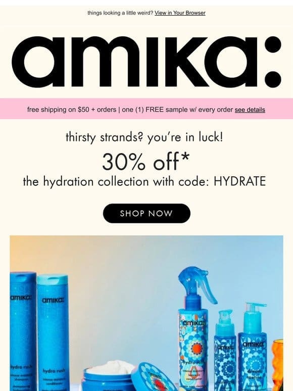 30% off hydrating heroes