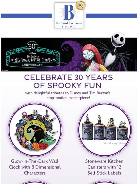30th Anniversary Goods for The Nightmare Before Christmas Fans