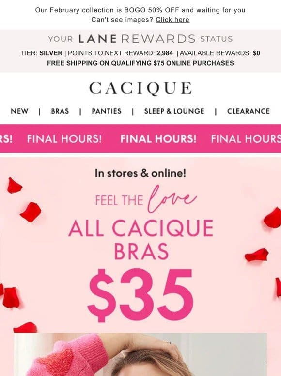 $35 BRAS! *Few hours left* for this crazy-sweet deal