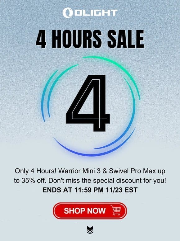 4 Hours Only! Clock’s ticking ⏰