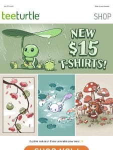 4 adorable new t-shirts!   ✨