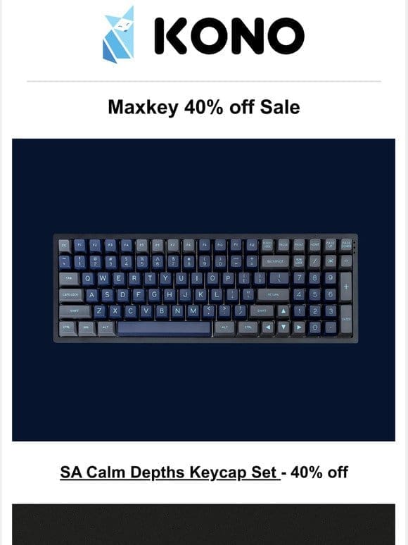 40% Off Sale: Maxkey SA Keycaps