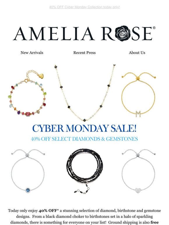 40% Off our Cyber Monday Sale-today only!