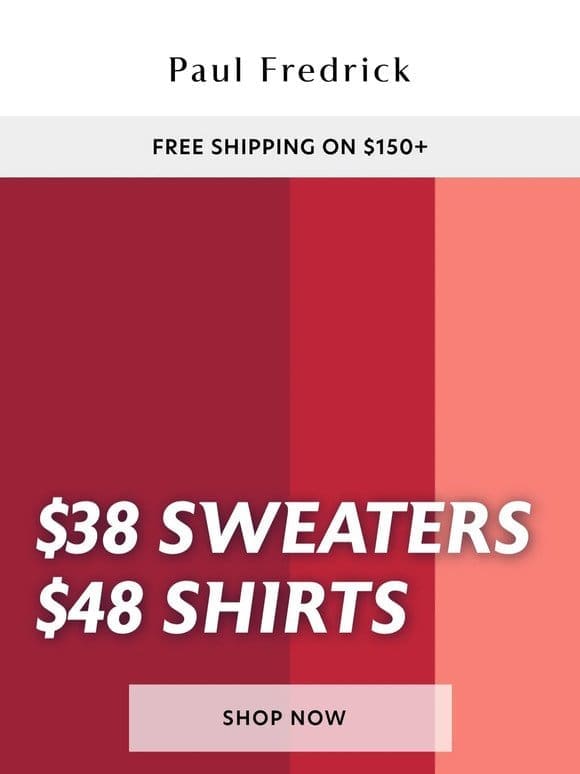$48 non-iron shirts—save on signature style