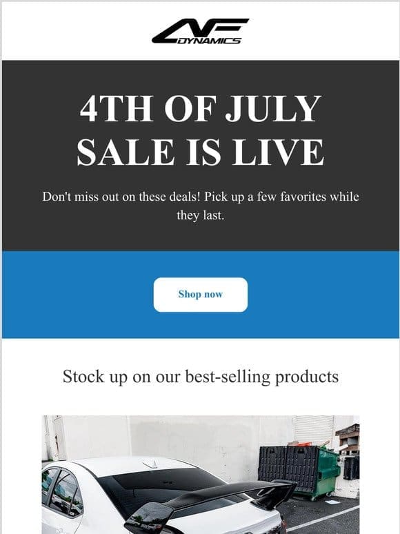 4TH OF JULY SALE IS LIVE!!!!