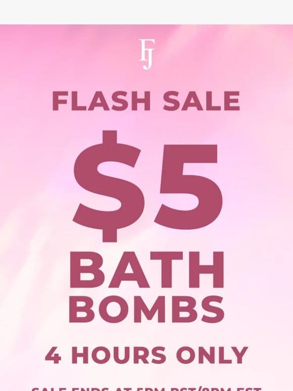 $5 BATH BOMBS