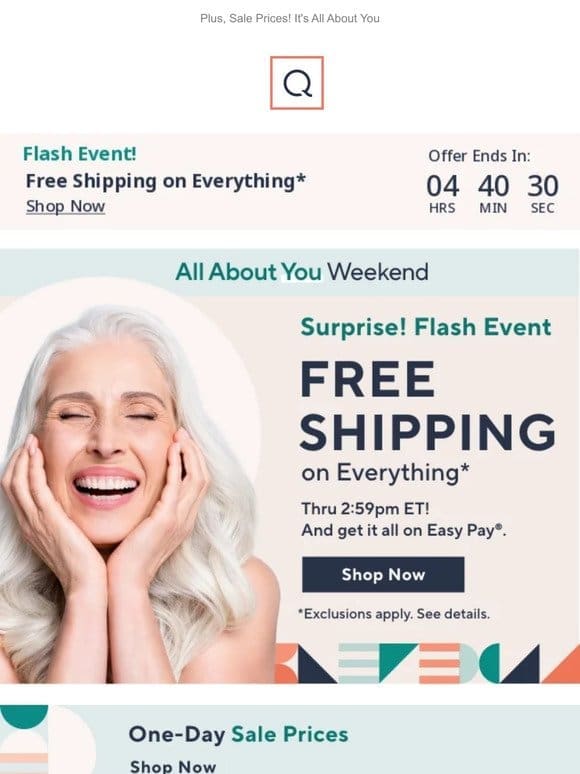 5 Hours Only: Free Shipping Flash!