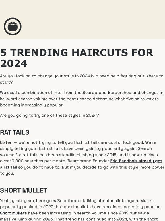 5 Trending Haircuts for 2024