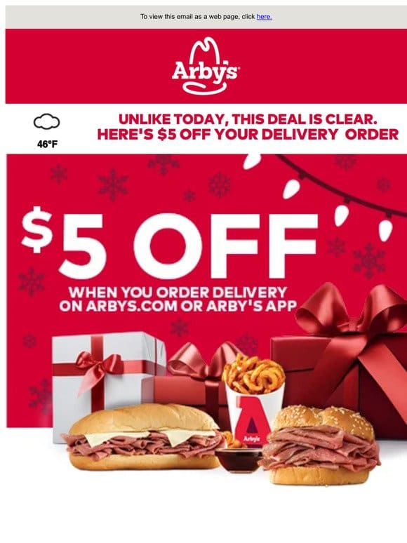 $5 off your delivery order