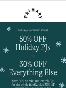 50% OFF: Family holiday PJs will sell out soon!