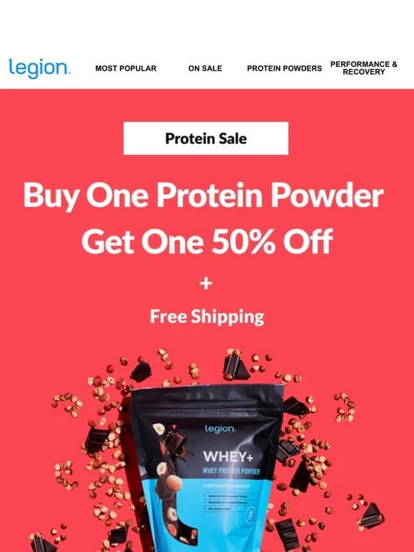 [50% OFF] Our bestselling protein powders