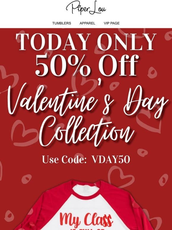 50% off TODAY ONLY!!