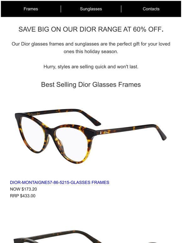 60% Off Designer Glasses & Sunglasses
